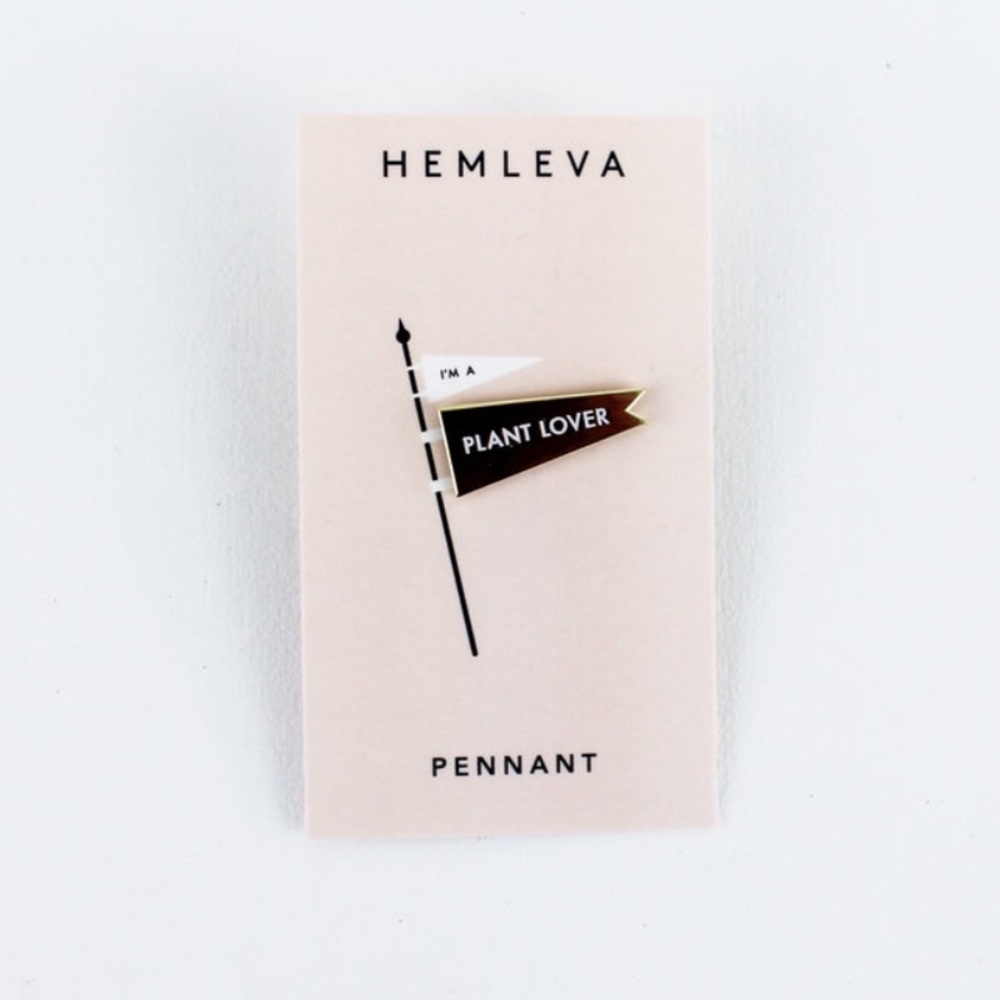 Plant Lover Pennant Enamel Pin